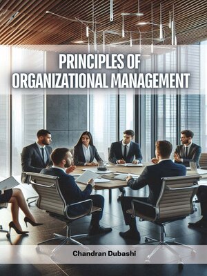 cover image of Principles of Organizational Management
